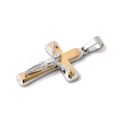 304 Stainless Steel Pendants STAS-G378-08GP-1