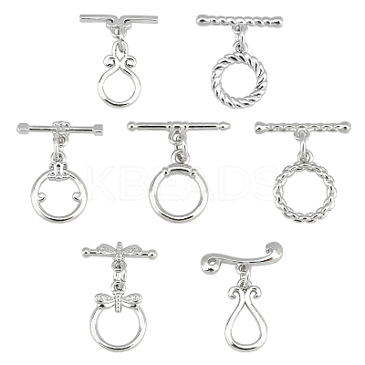 8 Set Brass Toggle Clasps KK-PH0001-89-1