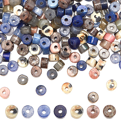 210Pcs 7 Styles Natural Mixed Gemstone Beads G-AR0005-84-1