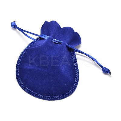 Velvet Bags Drawstring Jewelry Pouches TP-O002-C-01-1