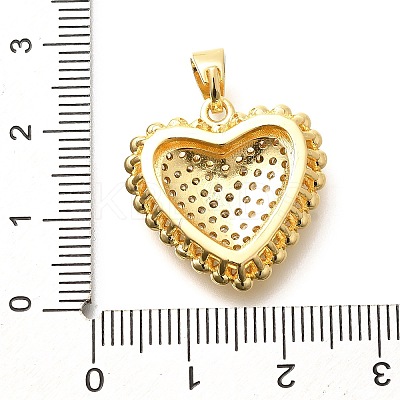 Brass Micro Pave Cubic Zirconia Pendants KK-G519-17G-1