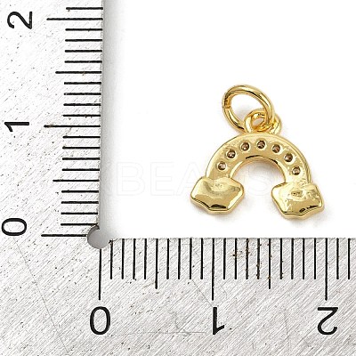 Brass Micro Pave Cubic Zirconia Pendants KK-L231-01G-02-1