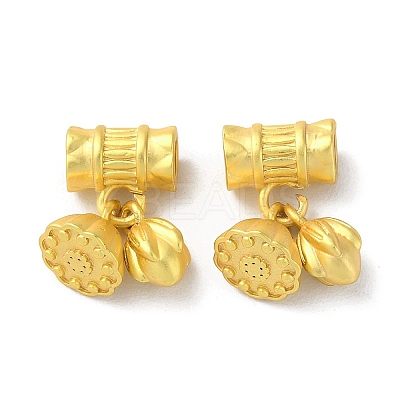 Matte Gold Color Brass Pendants KK-F872-04MG-02-1
