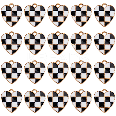30Pcs Alloy Enamel Pendants ENAM-SC0006-26A-RS-1