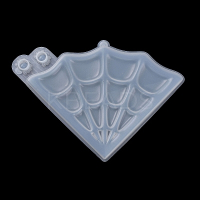 Halloween Theme DIY Spider Web Pendant Decoration Silicone Molds DIY-F143-04-1