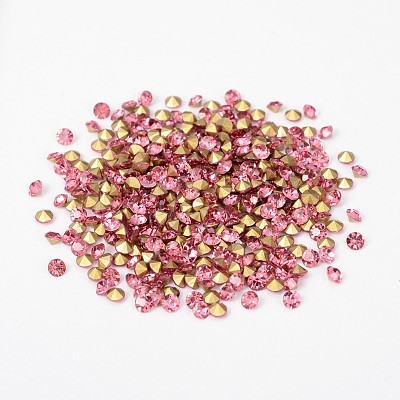 Back Plated Grade A Diamond Glass Pointed Rhinestone RGLA-SS6-024-1