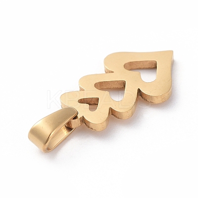304 Stainless Steel Pendants STAS-I127-018G-1