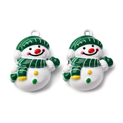 Christmas Themes Baking Paint Alloy Pendants LS-FIND-G097-02C-1