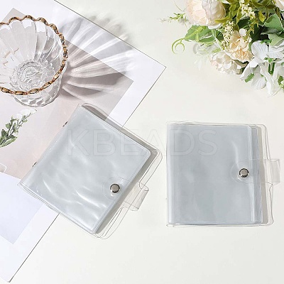 2Pcs PVC Mini Photocard Holder Book AJEW-SP0002-20B-05-1