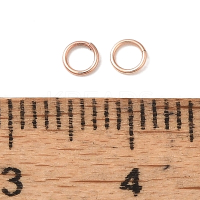 304 Stainless Steel Open Jump Rings X-STAS-K285-02B-RG-1