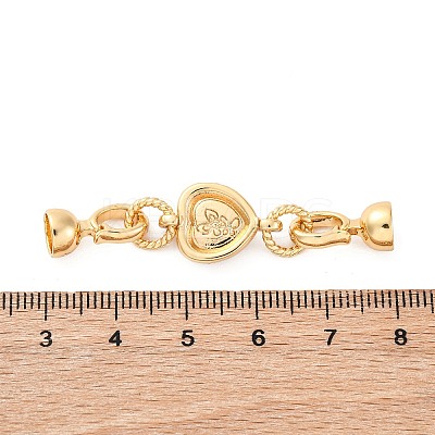 Brass & Black Lip Shell & Epoxy Resin Fold Over Clasps KK-P291-22G-1