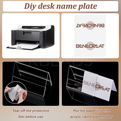 Acrylic Table Number Sign Tent Holder DIY-WH0430-644-1