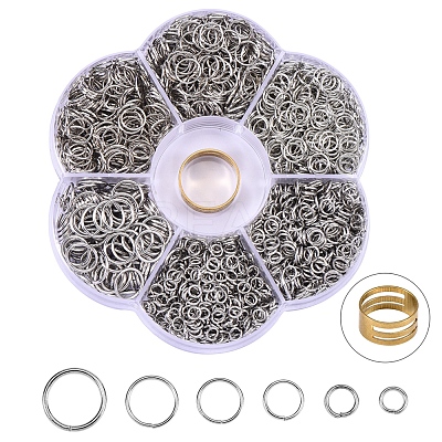 126g Iron Round Open Jump Rings IFIN-SZ0001-26-1