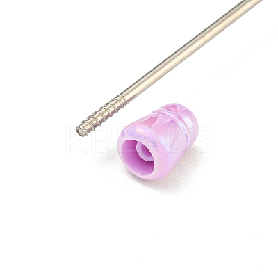 UV Plated Plastic Ball-Point Pen AJEW-C038-03F-1