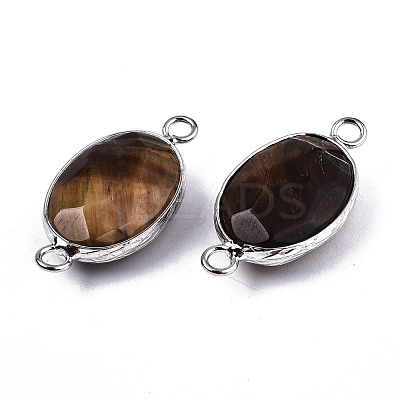 Natural Tiger Eye Links/Connectors G-T131-102-18-1