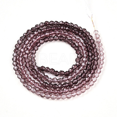 Transparent Gradient Color Glass Beads Strands LS-GLAA-H021-01A-22-1