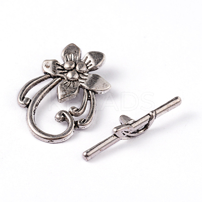 Tibetan Style Alloy Toggle Clasps LF0677Y-1