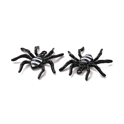 Halloween Rack Plating Alloy Enamel Pandants X-PALLOY-O109-56EB-1