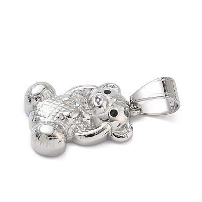 316 Surgical Stainless Steel Enamel Pendants STAS-P412-05P-1