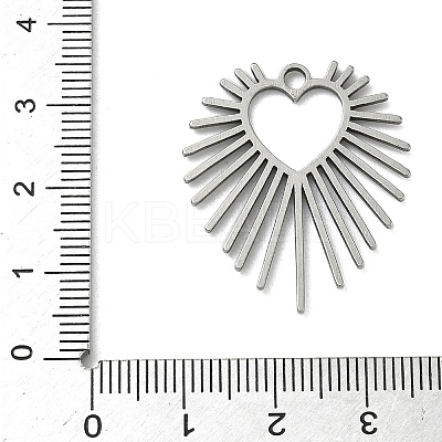 304 Stainless Steel Pendants STAS-P422-06P-1