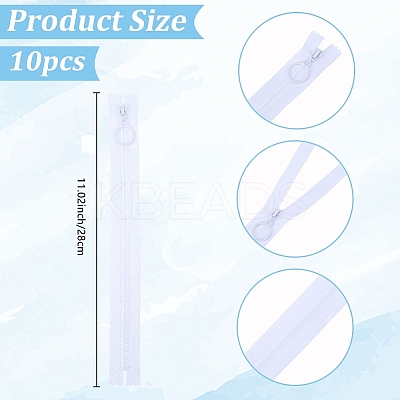 10Pcs Polyester Zippers for Garment Accessories DIY-DJ0001-54-1