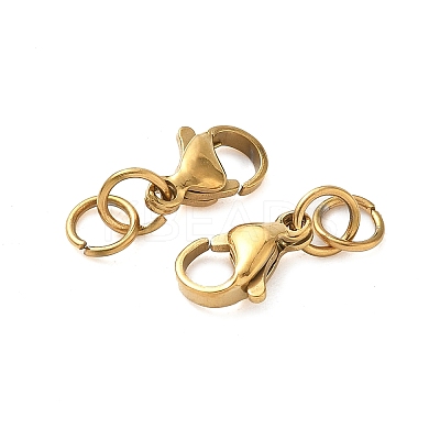 304 Stainless Steel Lobster Claw Clasps STAS-K313-01C-G-1
