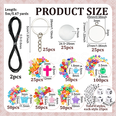 DIY Keychain Making Kits DIY-PH0034-17-1