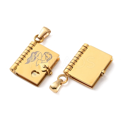 304 Stainless Steel Pendants SA-CBA694E-01G-02-1