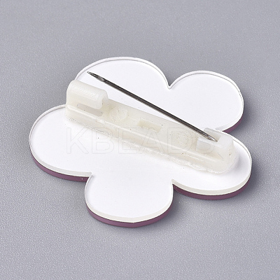 Acrylic Badges Brooch Pins JEWB-E676-65-1