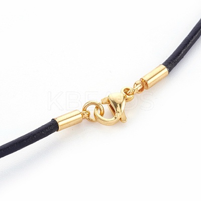 Leather Cord Necklace Making MAK-L018-06A-01-1