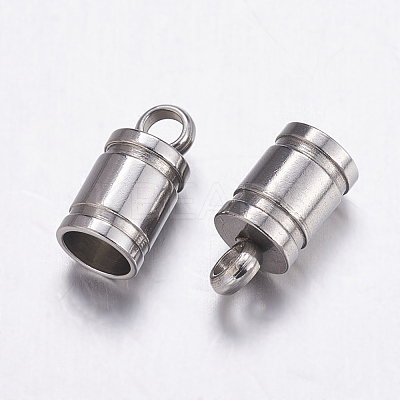 Tarnish Resistant 201 Stainless Steel Cord Ends STAS-G139-4mm-04P-1