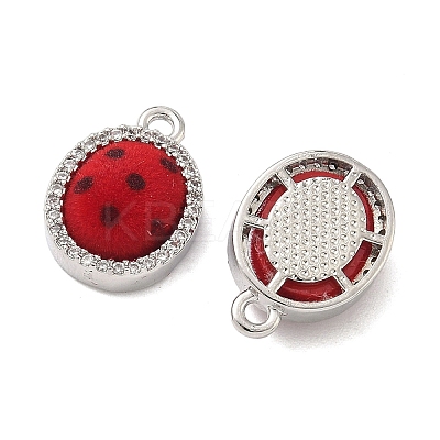 Brass Micro Pave Cubic Zirconia Pendants KK-C158-03E-P-1