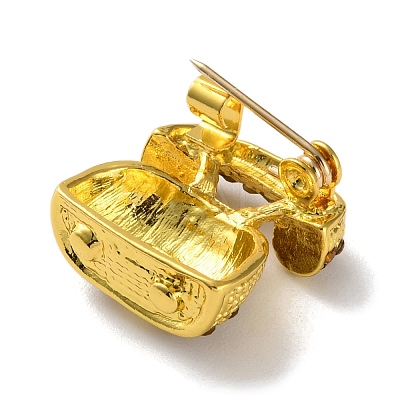 Fashion Golden Zinc Alloy Enamel Pins JEWB-D068-01G-06-1