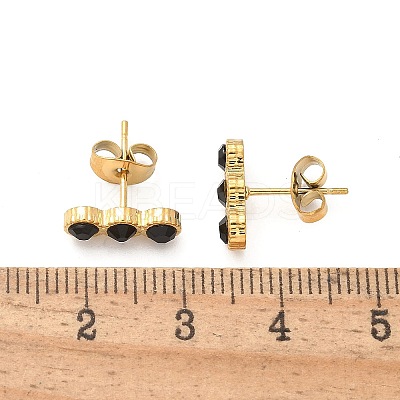 304 Stainless Steel Stud Earrings EJEW-F361-01G-1
