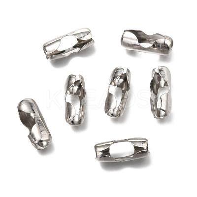 Tarnish Resistant 304 Stainless Steel Ball Chain Connectors STAS-L019B-P-1