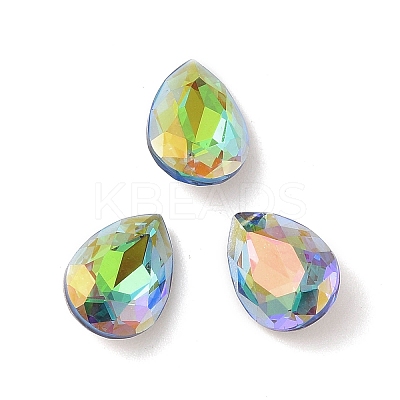 Glass Rhinestone Cabochons RGLA-L029-04A-SPLA-1