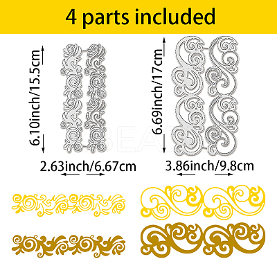 Carbon Steel Cutting Dies Stencils DIY-WH0309-1560-1