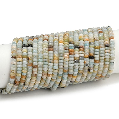 Natural Flower Amazonite Beads Strands X-G-H292-A21-01-1