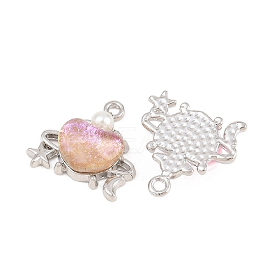 Alloy & Glass & Plastic Pearl Pendants FIND-G114-03P-1