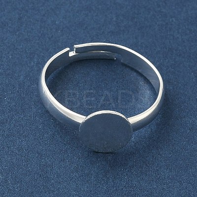 Adjustable Brass Pad Ring Settings KK-K414-10C-S-1