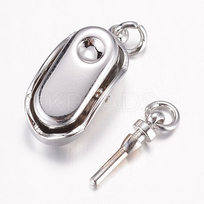 Tarnish Resistant 304 Stainless Steel Box Clasps LS-STAS-G071-49P-1