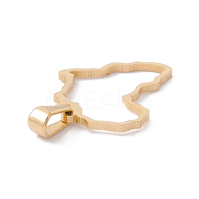 PVD Vacuum Plating 304 Stainless Steel Pendants STAS-G284-02G-1