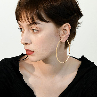 3 Pairs Brass Hoop Earrings for Women EJEW-BBC0001-66G-05-1