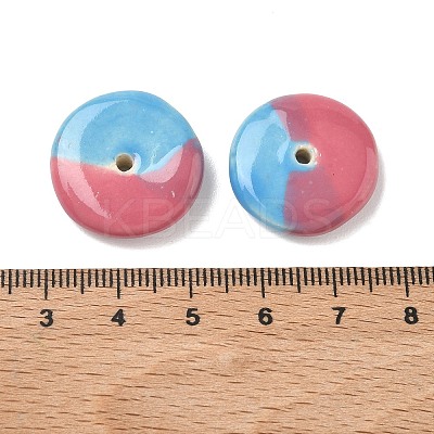 Vintage Handmade Two Tone Porcelain Beads PORC-NH0002-01H-1