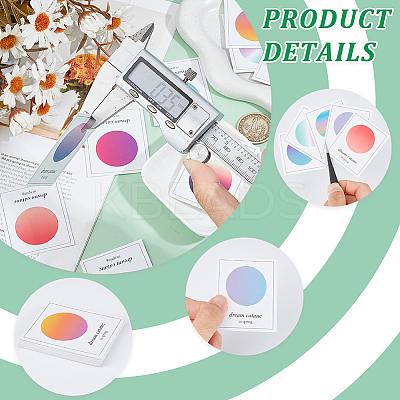 Multi-Color Paper Wax Seal Stamp Illustrated Card for Wax Seal Coin AJEW-WH0415-36B-01-1