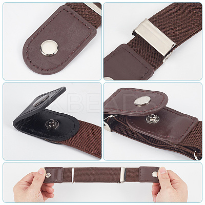 12Pcs PU Leather Elastic Invisible Belt FIND-WR0010-33-1