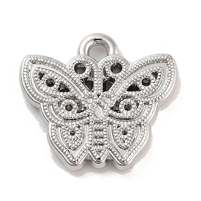 Silver Alloy Charms PALLOY-U003-08A-S-1