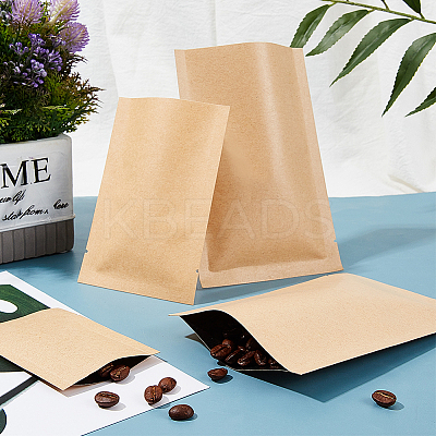 Kraft Paper Open Top Sealable Bags AJEW-PH0017-53-1
