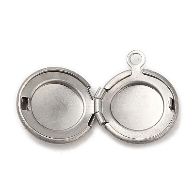 Non-Tarnish 316 Surgical Stainless Steel Locket Pendants STAS-C077-05P-1