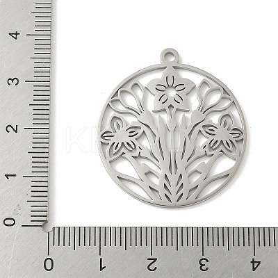 304 Stainless Steel Pendants STAS-V016-14P-1
